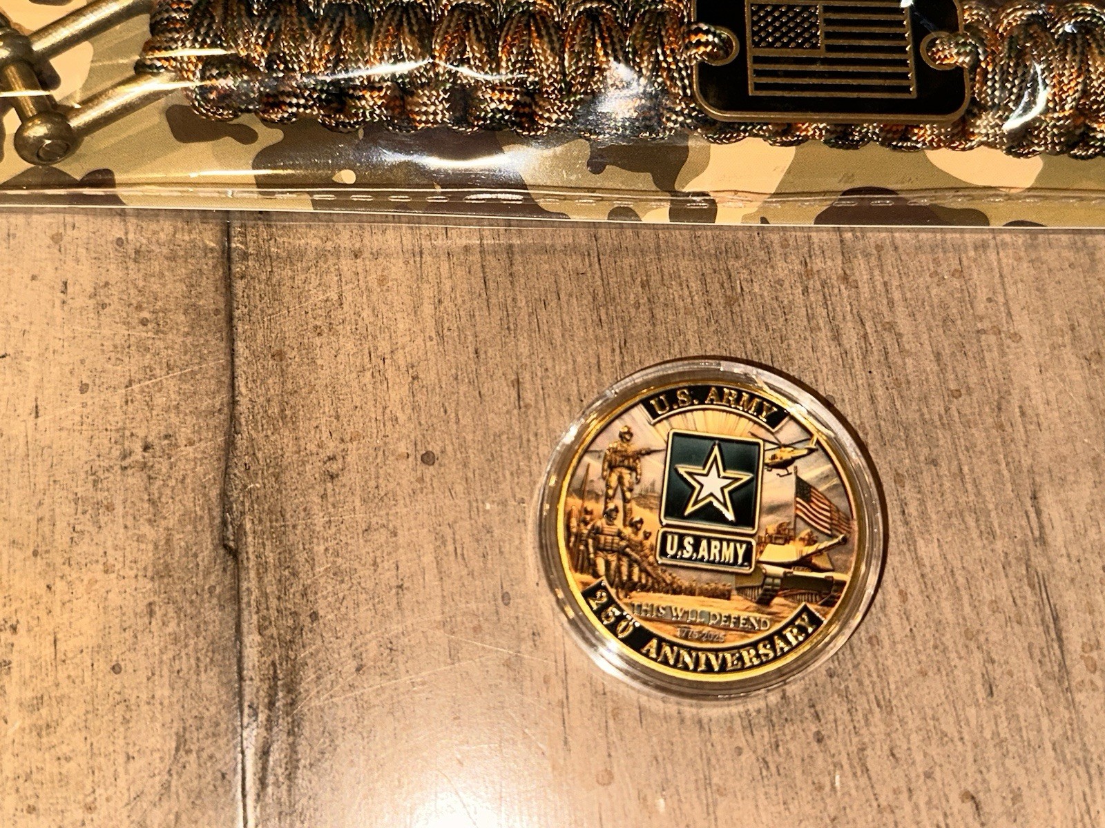 Army 250 Anniversary Challenge Coin Military Collectable Armed Forces 1-pc B gallery