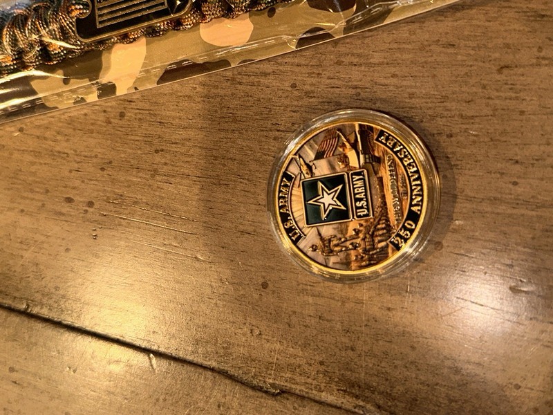 Army 250 Anniversary Challenge Coin Military Collectable Armed Forces 1-pc B gallery