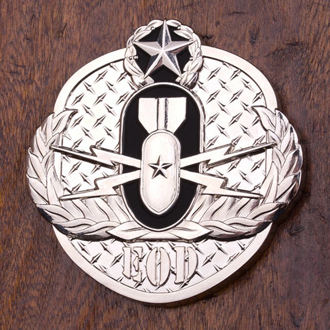 US Militray EOD Challenge Coin LEFT OF BOOM - Explosive Ordnance Disposal gallery