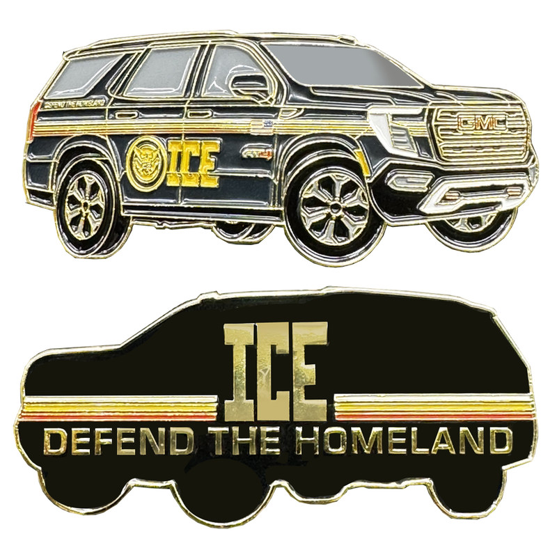 BL11-8 ICE Agent ERO Deportation Officer HSI new Kristi Noem SUV Challenge Coin gallery