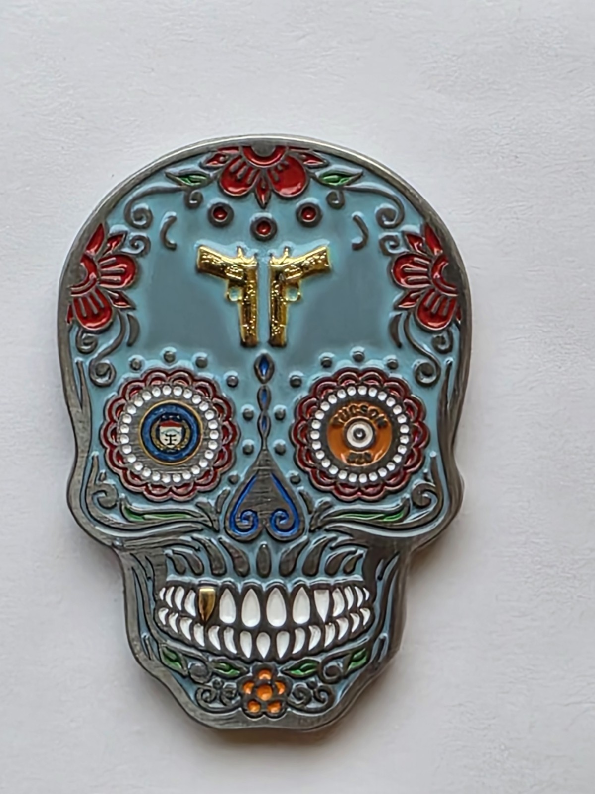 🔥ATF Phoenix Tucson Sugar Skull Federal Police Challenge Coin🔥 gallery
