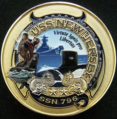 USS New Jersey SSN 796 Navy Challenge Coin