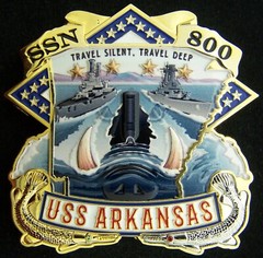 USS Arkansas SSN 800 Navy Challenge Coin