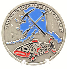 Juneau Alaska Hardrock Fools Firefighter Challenge Coin 1.75″ Copper