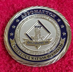VIRGINIA STATE POLICE 3RD DIVISION CHALLENGE COIN (POLICE FBI CHP CHP)