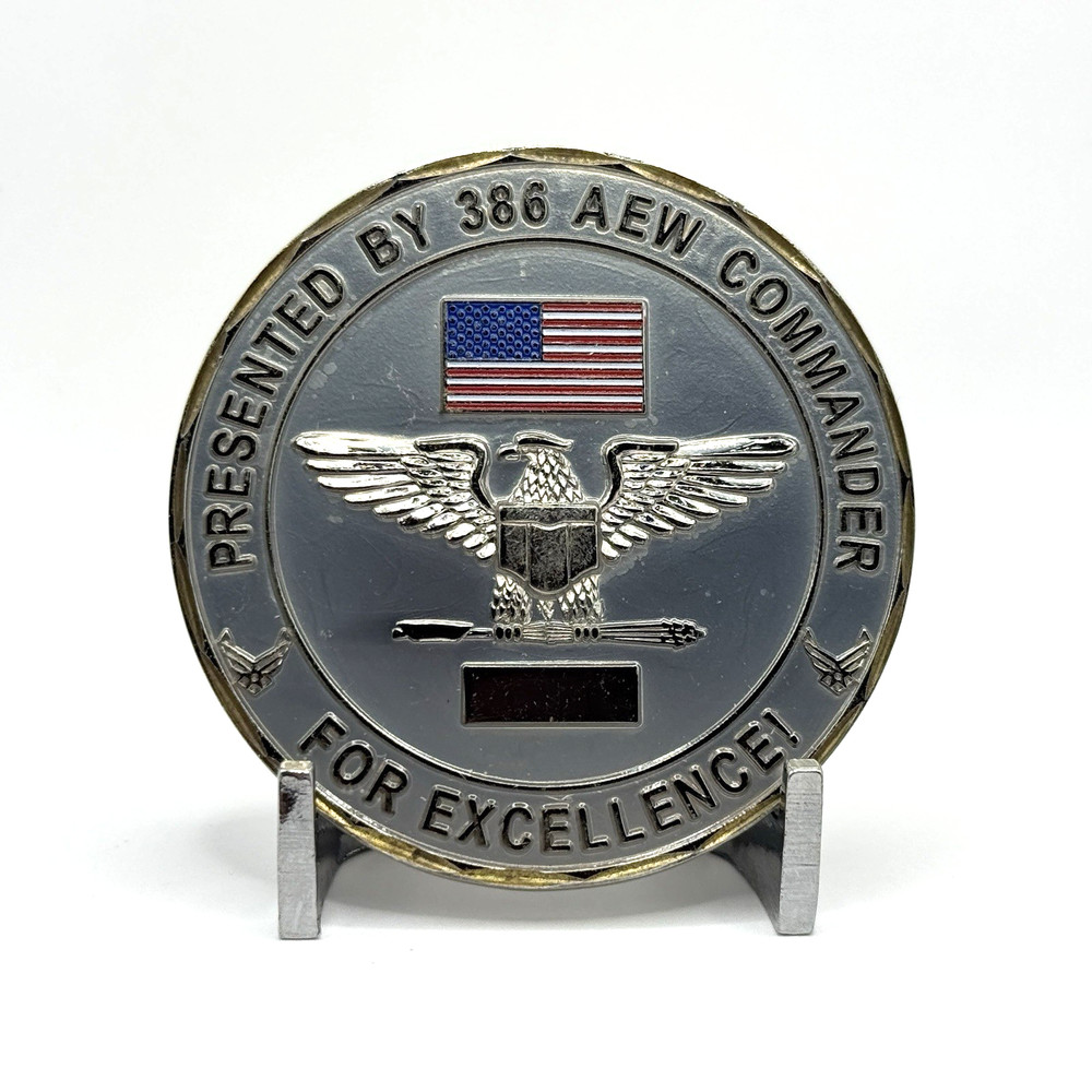 CHALLENGE COIN - Commander 386th Air Expeditionary Wing Ali Al Salem Kuwait