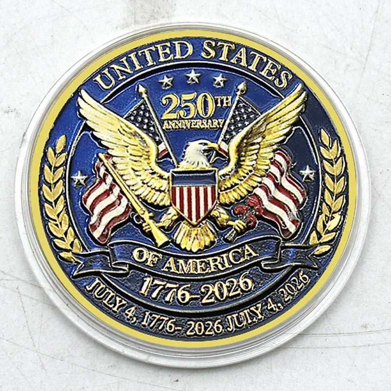 USA 250th Anniversary 1776-2026 Commemorative Coin Liberty Bell Eagle Medal gallery