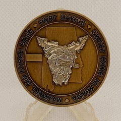 Maxwell AFB 25th Aerial Port Port Dawgs Challenge Coin G#2