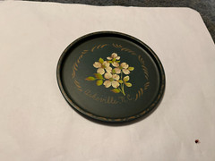 ASHEVILLE NORTH CAROLINA HAND PAINTED DOGWOOD TRAY