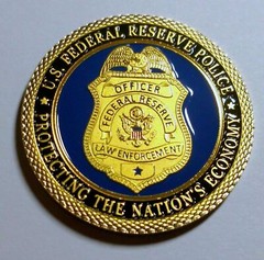 FEDERAL RESERVE POLICE CHALLENGE #1421 COLORIZED ART ROUND