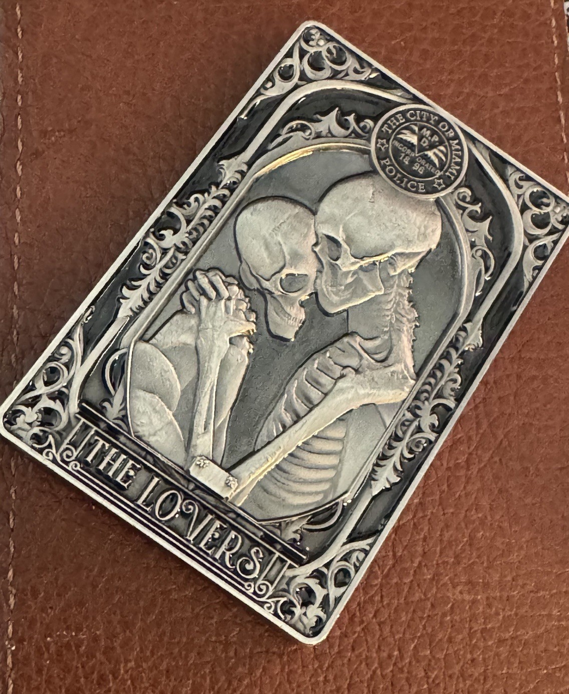 City Of Miami Domestic Violence The Lovers Detective Card Police Challenge Coin gallery