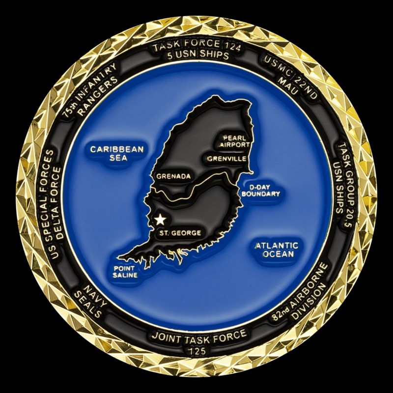 Operation Urgent Fury Invasion of Grenada Challenge Coin gallery