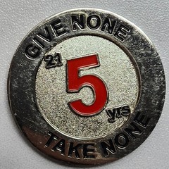 Second Brigade MC Challenge Coin – Give None Take None – 21 Years / 5 Yrs Milest