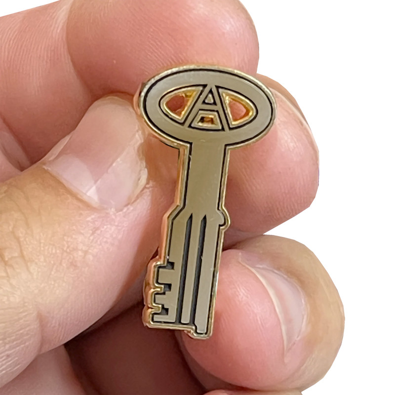 BL15-014 24KT Gold plated Correctional Officer Jail Prison Key pin CO Correction gallery