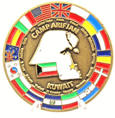 Camp Arifjan Kuwait U.S. Armed Forces Challenge Coin 1.6″ Copper