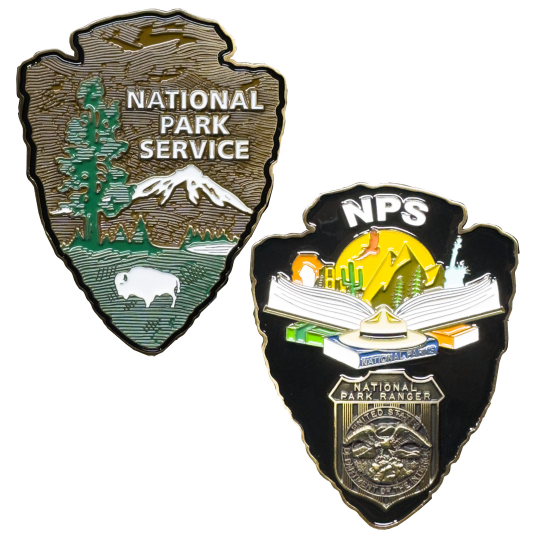 EL16-002 National Park Service NPS arrowhead Challenge Coin gallery