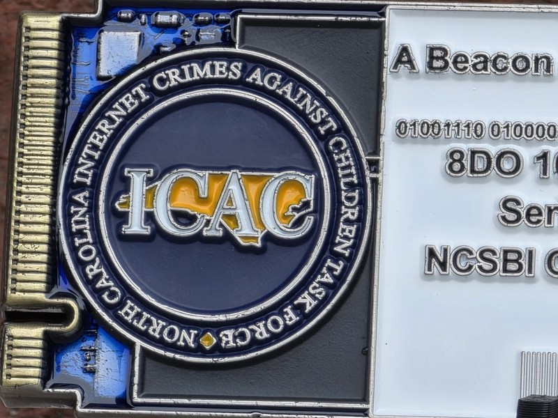 🔥LIMITED🔥NCSBI COMPUTER CRIMES UNIT ICAC 🔥CHALLENGE COIN🔥NORTH CAROLINA SBI gallery
