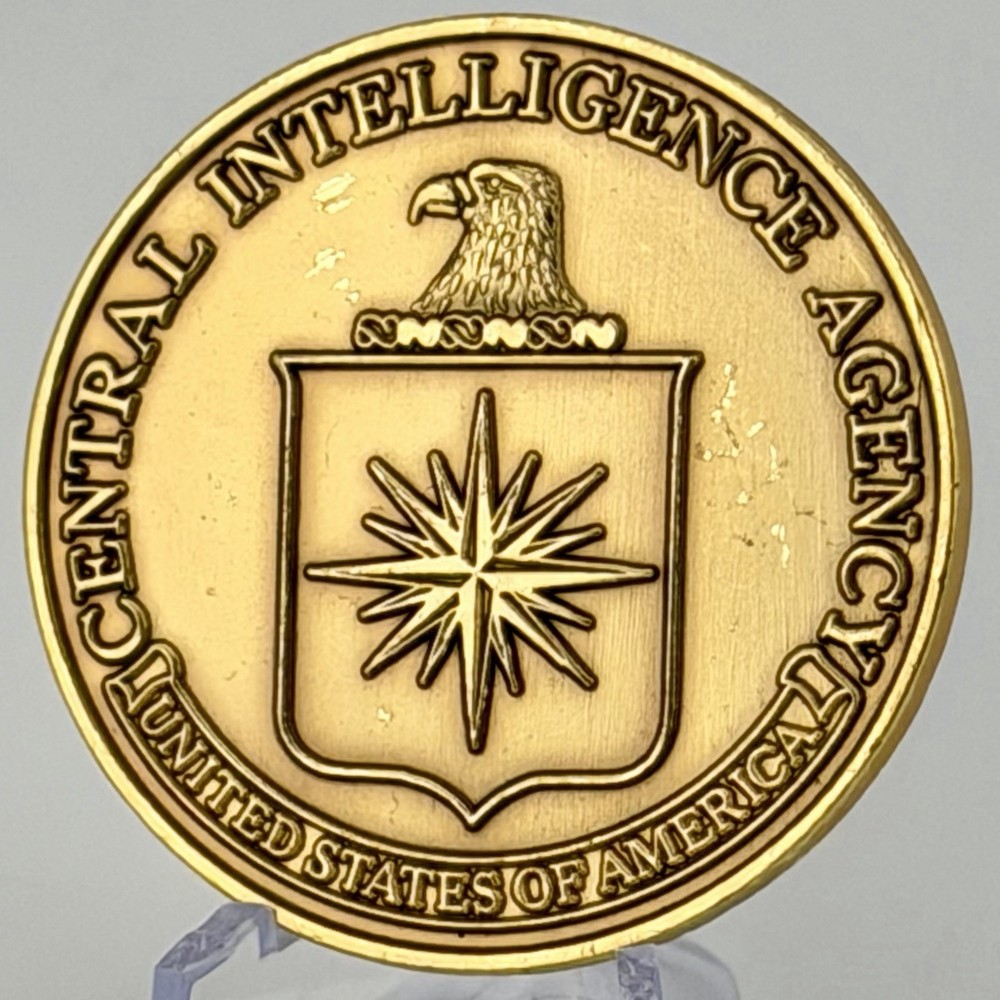 CIA Headquarters Langley Challenge Coin Central Intelligence Agency Vintage