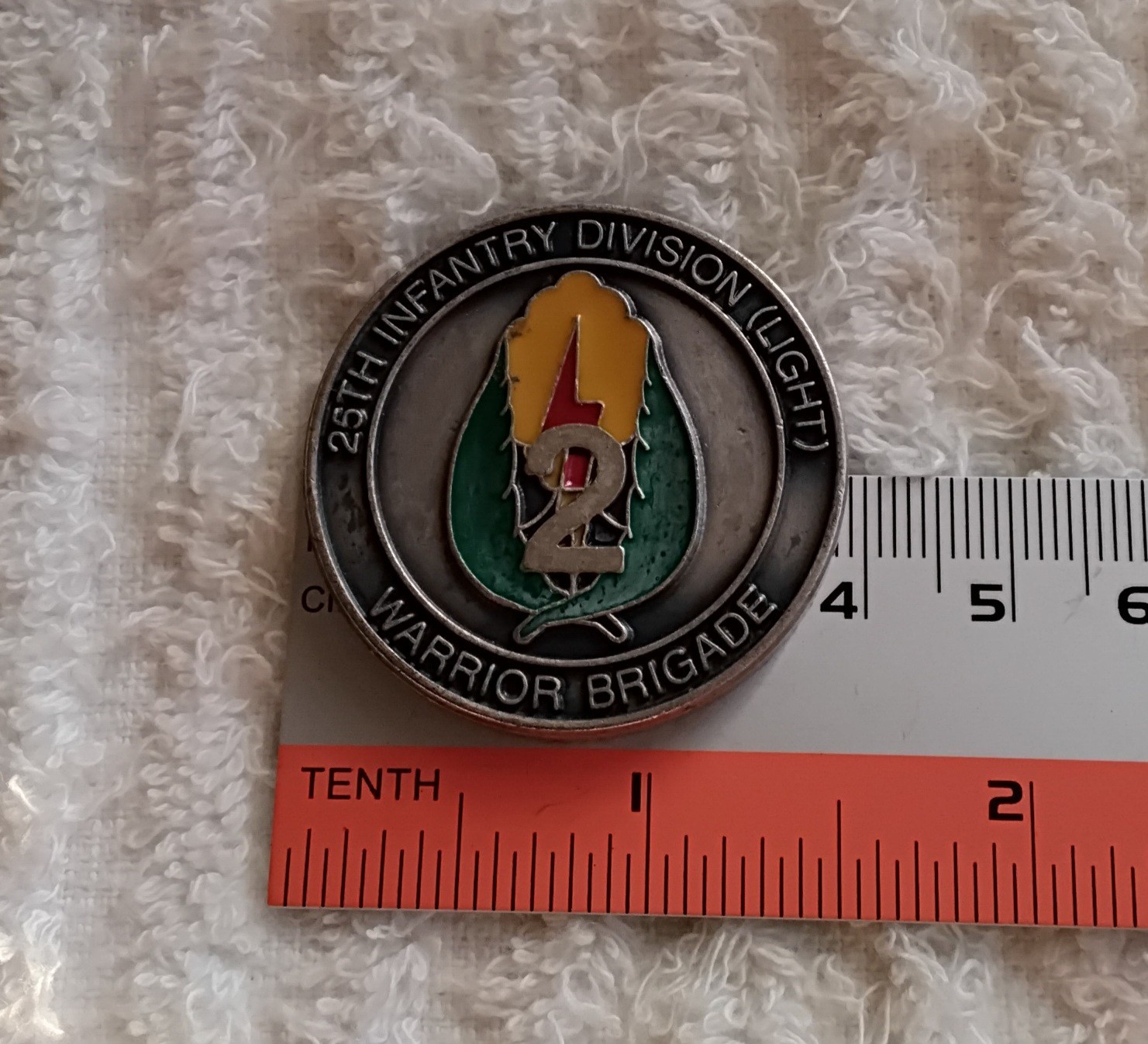 AUTHENTIC 25ID SCHOFIELD BARRACKS HAWAII WARRIOR 2ND BDE RARE CHALLENGE COIN gallery