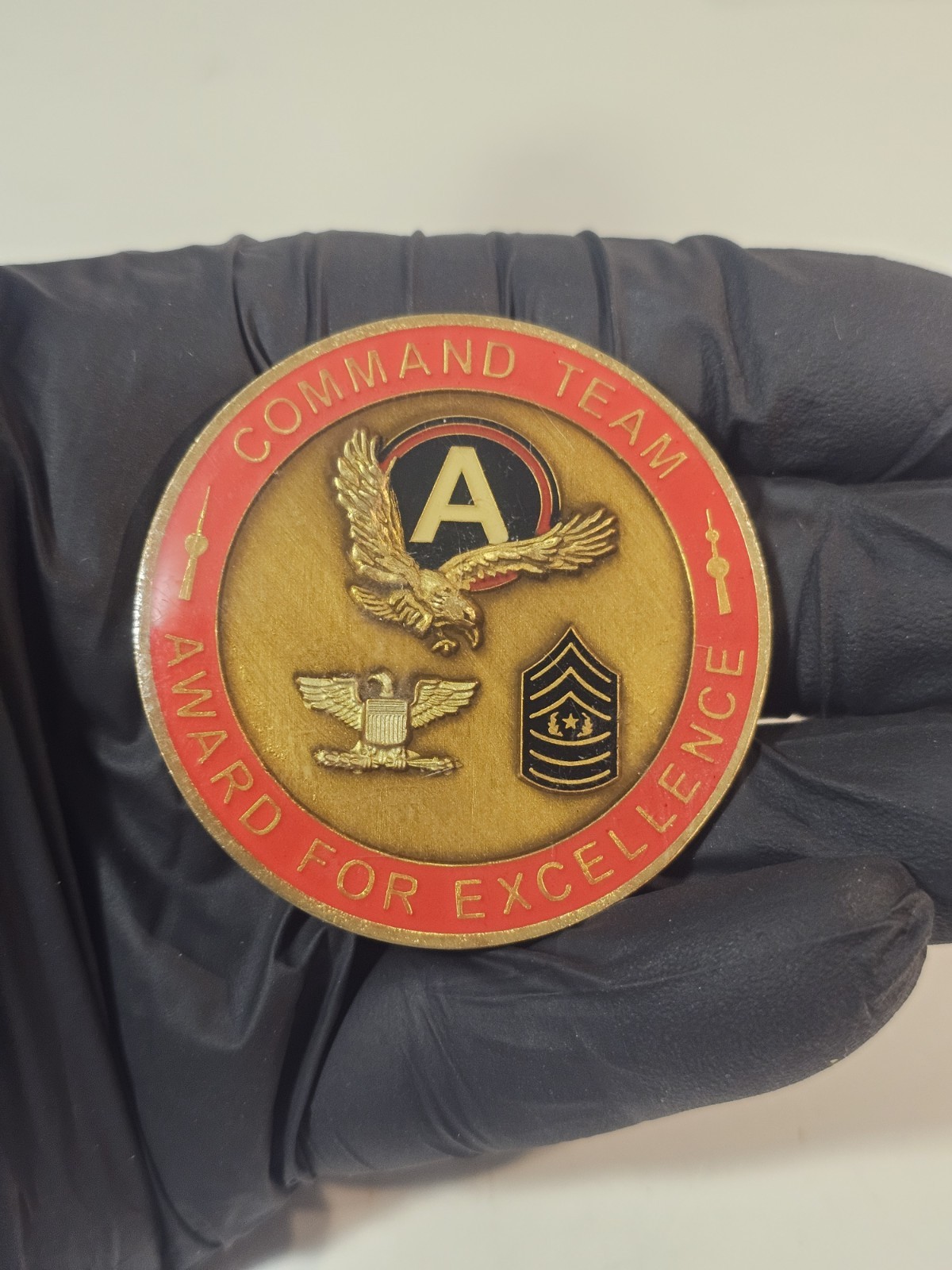 U.S. Army Patton's Own Challenge Coin Area Support Group Kuwait For Excellence gallery