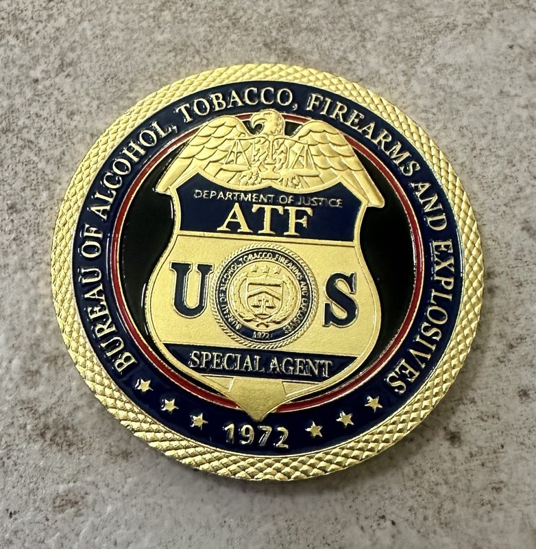 DEPT OF ALCOHOL TOBACCO FIREARMS (ATF) Challenge Coin ·IN STOCK· ·FAST SHIPPING· gallery