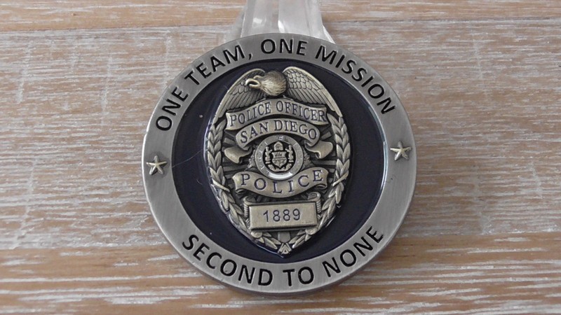 San Diego Police Department CA Second To None Challenge Coin #C619 gallery