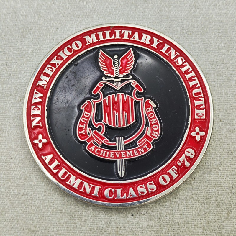 New Mexico Military Institute 1979 Alumni Roswell NMMI Challenge Coin gallery