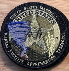 US Marshals Service – District of Kansas OD version Fugitive Appr TF round patch