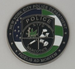 NYPD Police Narcotics Borough Brooklyn South Detective Challenge Coin