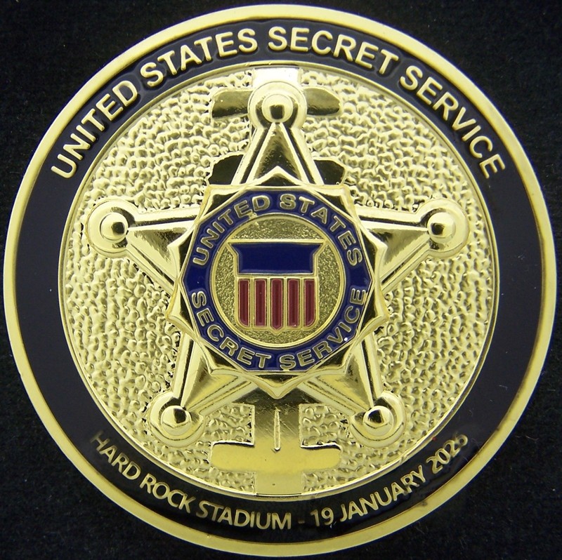 Louisiana Hoosiers Miami Hurricanes 2026 Secret Service USSS Trump Coin gallery