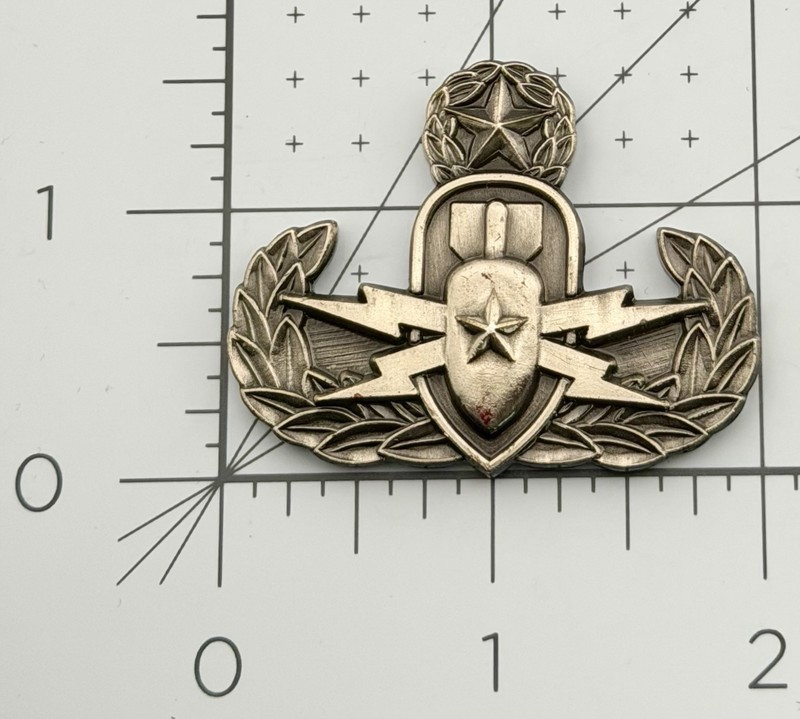 754th EOD Challenge Coin Fort Monmouth NJ Master EOD Badge OEF RARE gallery