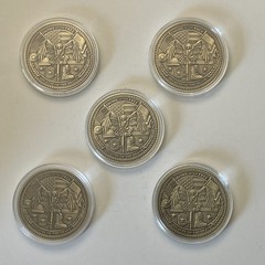 5 PCS USA Veteran Bald Eagle Thank You Gift Keepsake Medals Challenge Coins