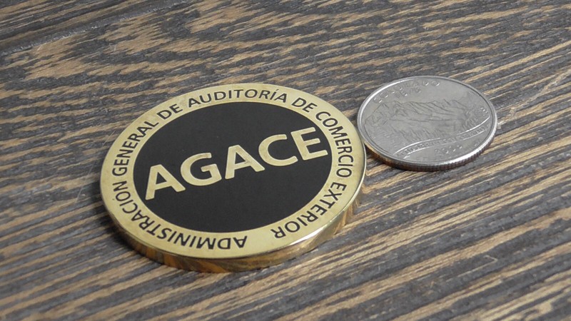 Mexico Mexican Government Ministry Of Finance AGACE Challenge Coin #536W gallery