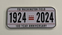 FBI WFO 100 Year Anniversary Washington Field Office Challenge Coin