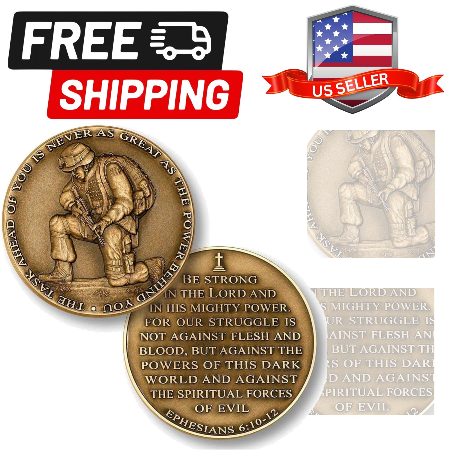 The Task Ahead Challenge Coin Collector's Medallion gallery