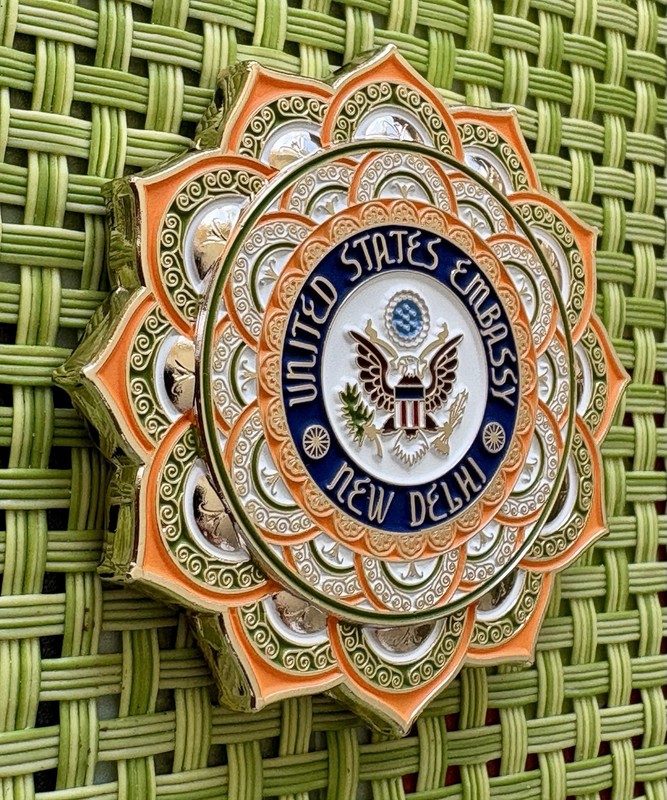 New Delhi Marine Security Guard Coin - FBI DEA ATF HSI MSG USSS Det Embassy gallery