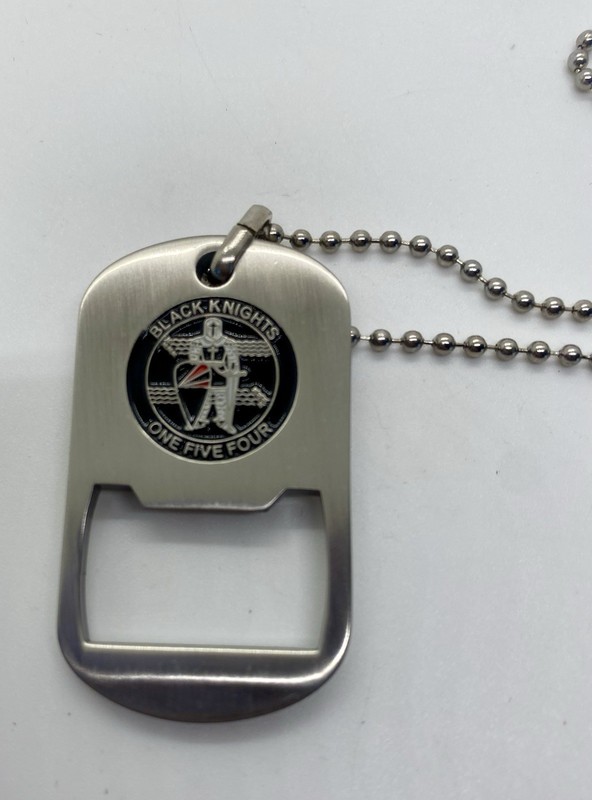 1 5 4 Black Knight F/A-18F Rhino Strike Fighter Necklace Bottle Opener Dog Tags gallery