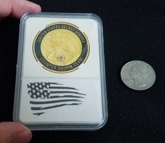 CASED USSS US Secret Service Counter Sniper Team United States US Challenge Coin
