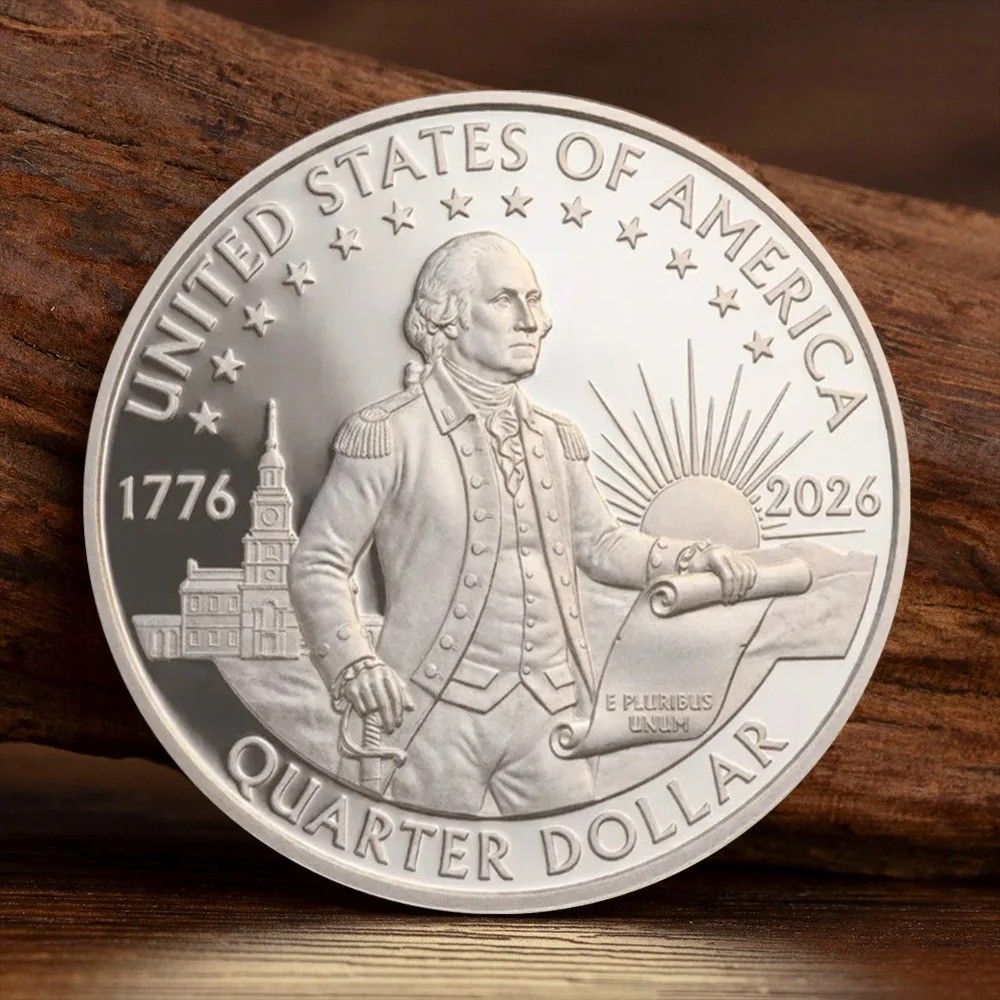 1776–2026 America 250th Anniversary Commemorative Washington Coin Patriotic Gift gallery