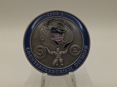 DOJ FBI ITOS Section Counter Terrorism Division Challenge Coin