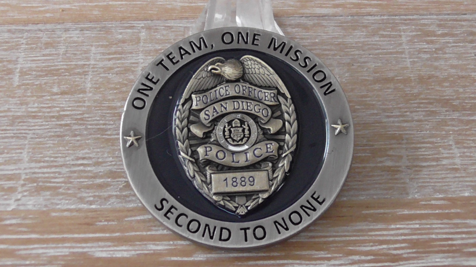 San Diego Police Department CA Second To None Challenge Coin #C619 gallery