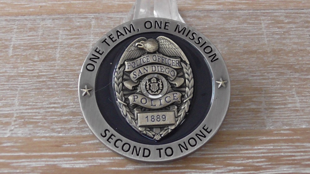 San Diego Police Department CA Second To None Challenge Coin #C619