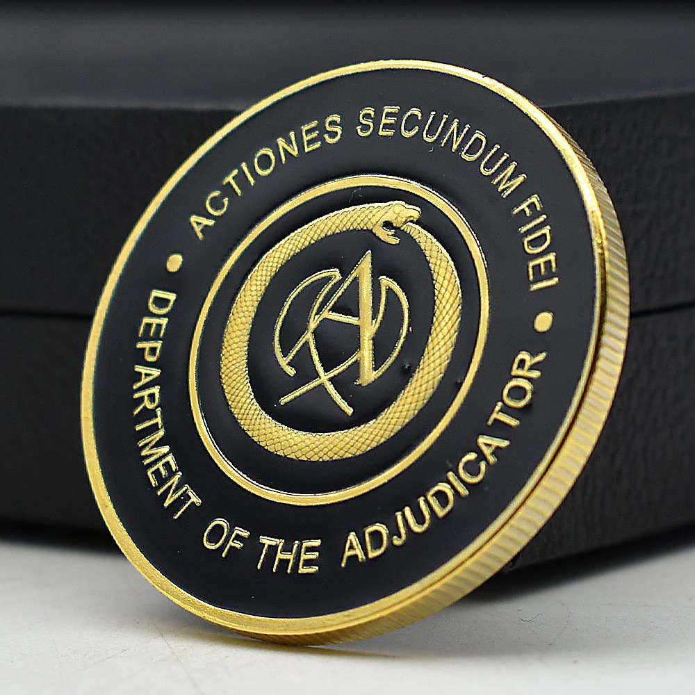 Department of the Adjudicator Challenge Coin Actions Secondum Fidei Gift Medal gallery