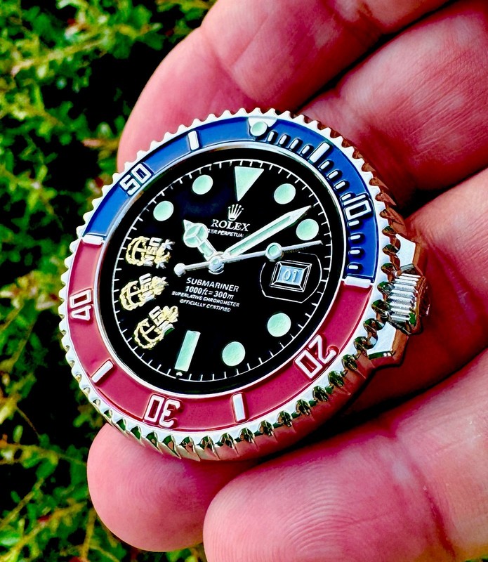 Navy Chief Seals Dive SUBMARINER Pepsi Watch GMT Challenge Coin NSW CPO DEVGRU gallery