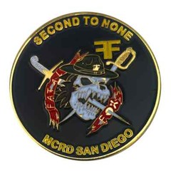MARINE CORPS SAN DIEGO MCRD FOX COMPANY 2ND TO NONE 2ND RECRUIT CHALLENGE COIN