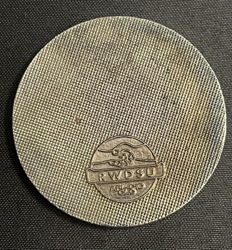 VTG Geometric Star Challenge Coin Red White Blue SILVER Unknown Fraternal Org gallery