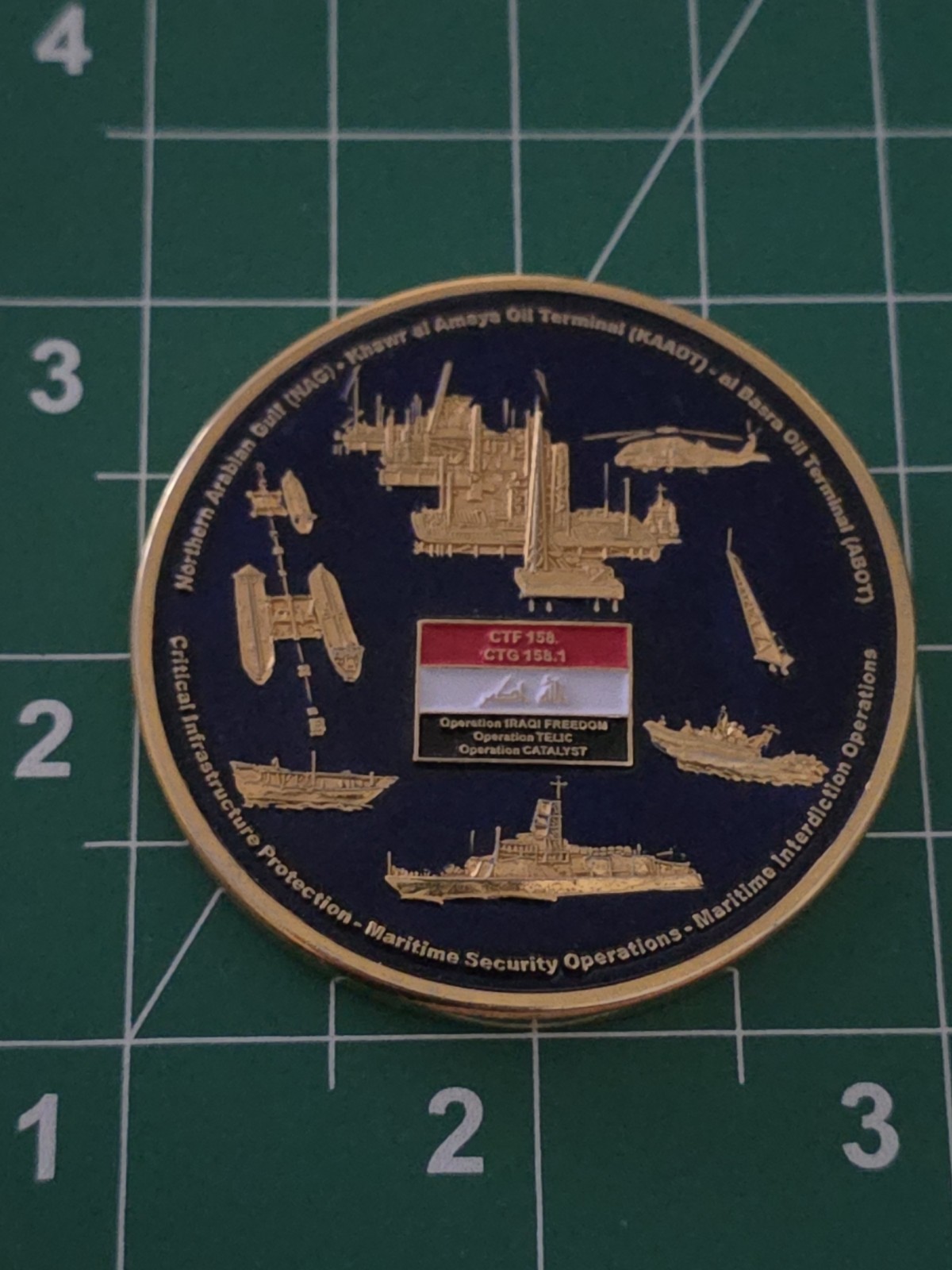 2008 - Iraqi Oil Terminal KAAOT/ABOT Challenge Coin Arabian Gulf gallery