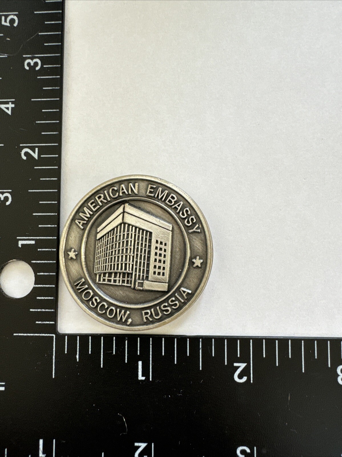 VHTF US State Department American Embassy Moscow Russia Velvet Display Box #034 gallery