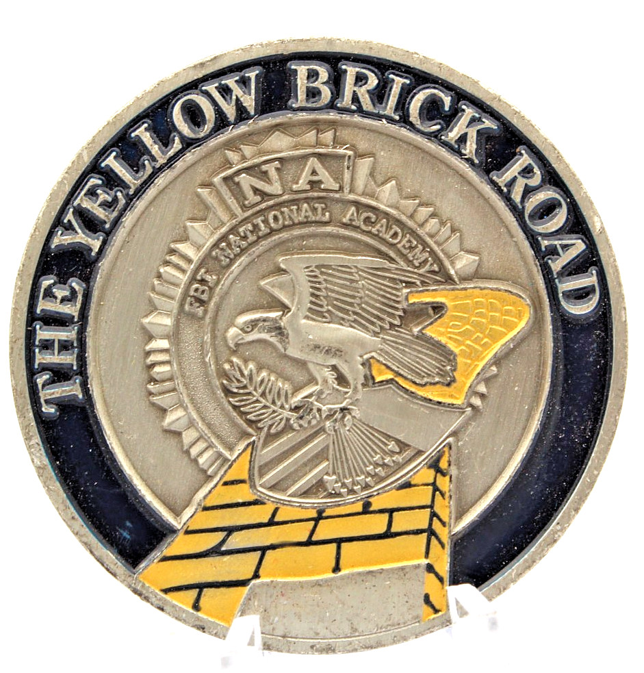 FBI National Academy The Yellow Brick Road Challenge Coin 2.0"Copper