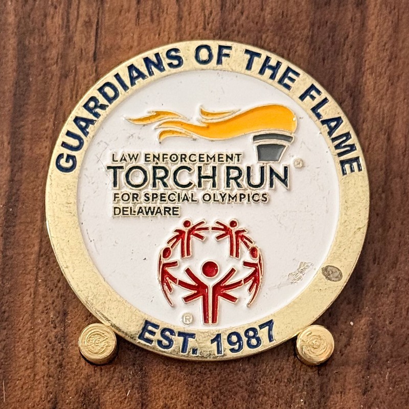 Delaware ATF Torch Run Special Olympics Challenge Coin 1#28 gallery